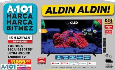 TOSHİBA 55 ULTRA HD SMART LED TV